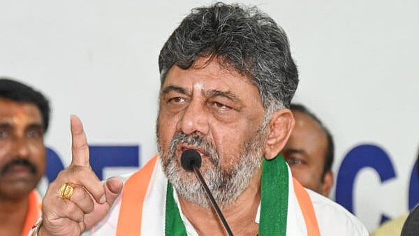 <div class="paragraphs"><p> KPCC president DK Shivakumar speaking at a press conference</p></div>
