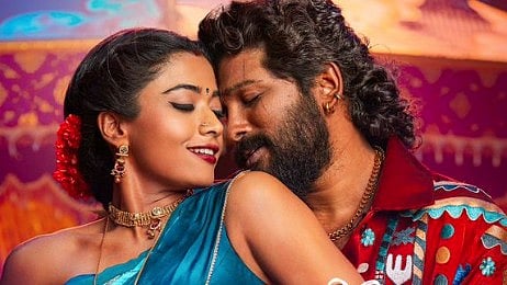 <div class="paragraphs"><p>'Pushpa 2: The Rule' song release poster</p></div>