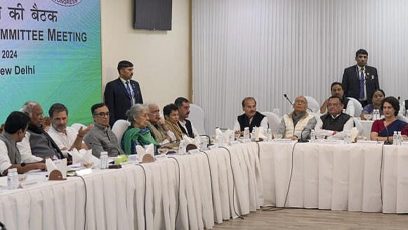 <div class="paragraphs"><p>Congress Working Committee meeting in Delhi on Friday</p></div>