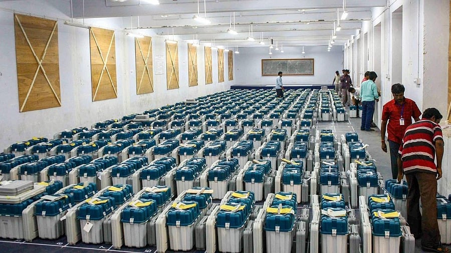 <div class="paragraphs"><p>Electronic Voting Machine (EVM). Representational purpose</p></div>