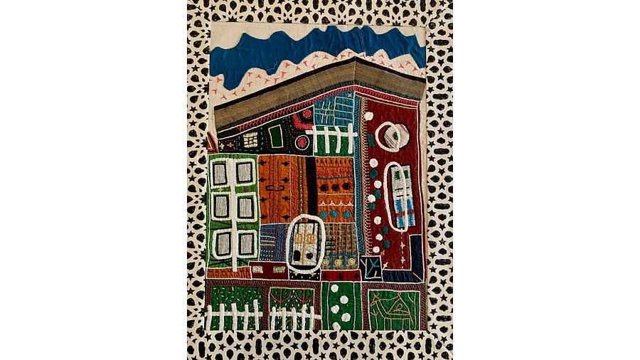 <div class="paragraphs"><p>One of the works at the exhibition.</p></div>