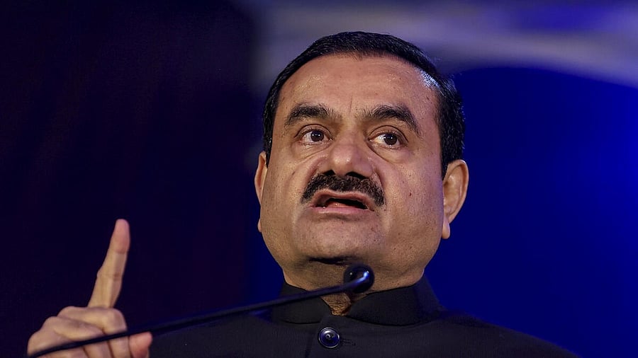 <div class="paragraphs"><p>Adani Group Chairman Gautam Adani addresses the gathering during the ‘51st Gem and Jewellery Awards (IGJA)’, in Jaipur, Saturday, Nov. 30, 2024.</p></div>