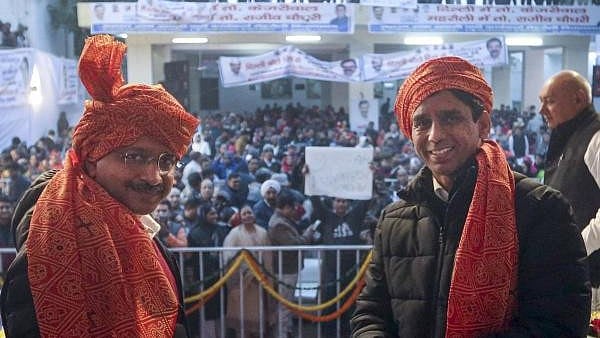 <div class="paragraphs"><p>Delhi Chief Minister Arvind Kejriwal with Mehrauli MLA Naresh Yadav</p></div>