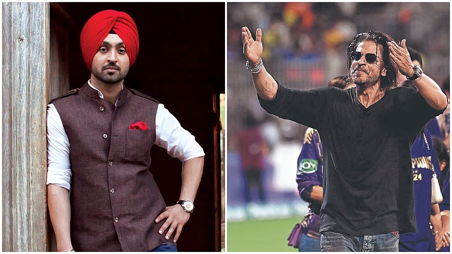 <div class="paragraphs"><p>(From L to R) Diljit Dosanjh; Shah Rukh Khan</p></div>