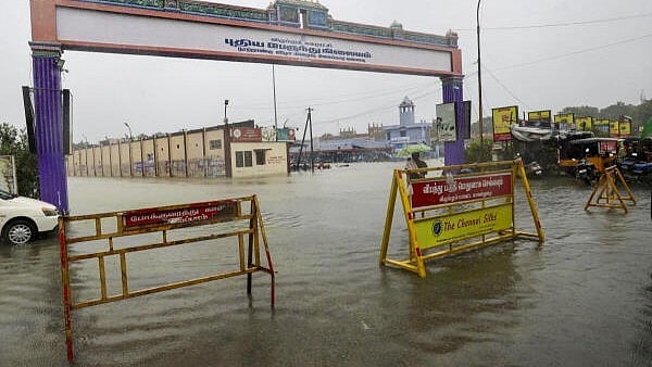 <div class="paragraphs"><p>Flooded new bus stand after rains in the aftermath of cyclone Fengal, in Villupuram</p></div>