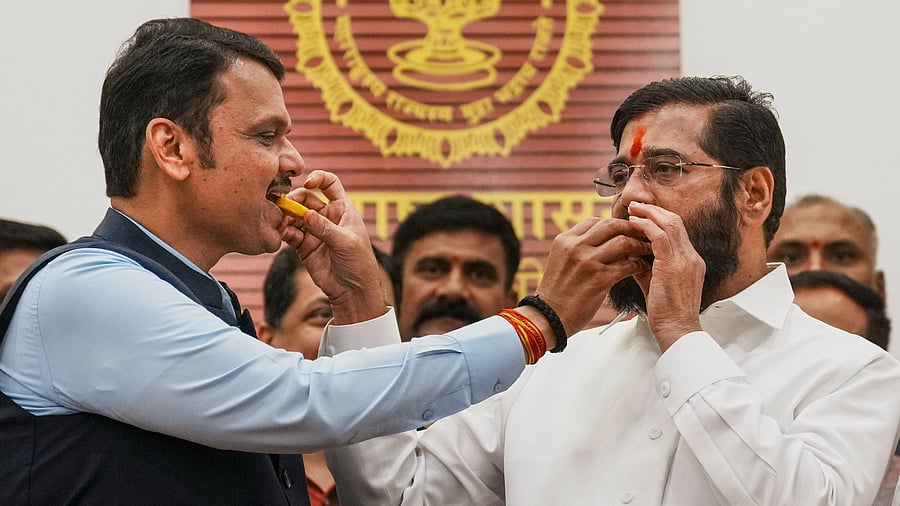 <div class="paragraphs"><p>Maharashtra Chief Minister Eknath Shinde with Deputy Chief Minister Devendra Fadnavis</p></div>