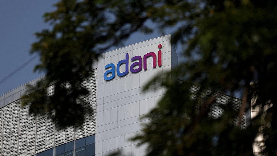 <div class="paragraphs"><p>The logo of the Adani Group.</p></div>