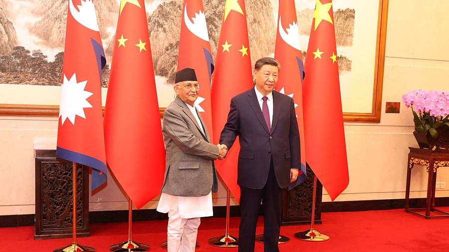 <div class="paragraphs"><p>The agreement was inked during Prime Minister K P Sharma Oli's official visit to China.</p></div>