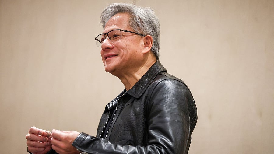 <div class="paragraphs"><p>NVIDIA CEO Jensen Huang looks on during a press conference during the "AI Vision For Thailand" event in Bangkok, Thailand.</p></div>