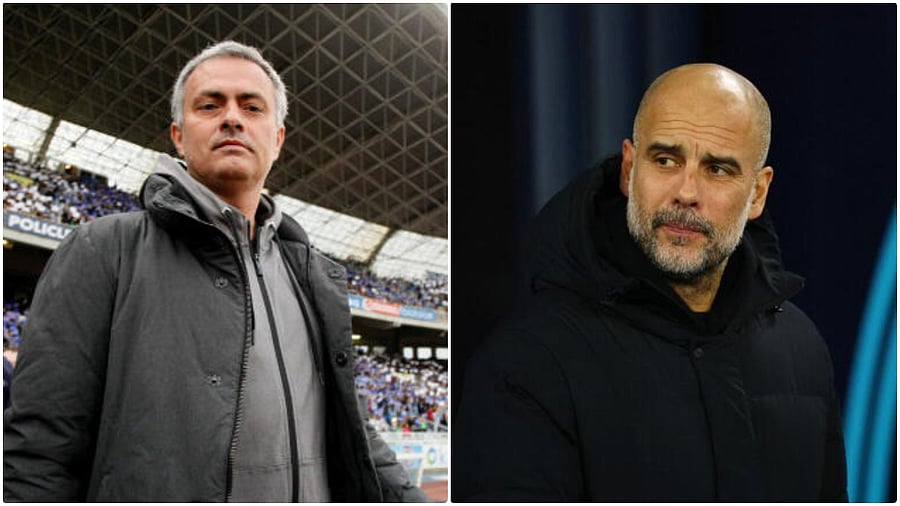<div class="paragraphs"><p>Jose Mourinho (left); Pep Guardiola.</p></div>