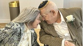 <div class="paragraphs"><p>Screengrab from a video shot during Bernie Littman and Marjorie Fiterman's wedding ceremony.</p></div>