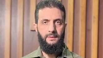 <div class="paragraphs"><p>Syrian rebel leader Abu Mohammed al-Golani speaks in a video statement, in this still image taken from a video released.&nbsp;</p></div>