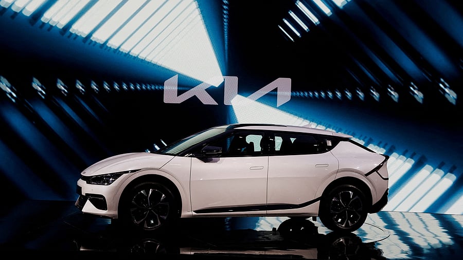 <div class="paragraphs"><p> Kia India's EV6, an electric vehicle. File Photo</p></div>