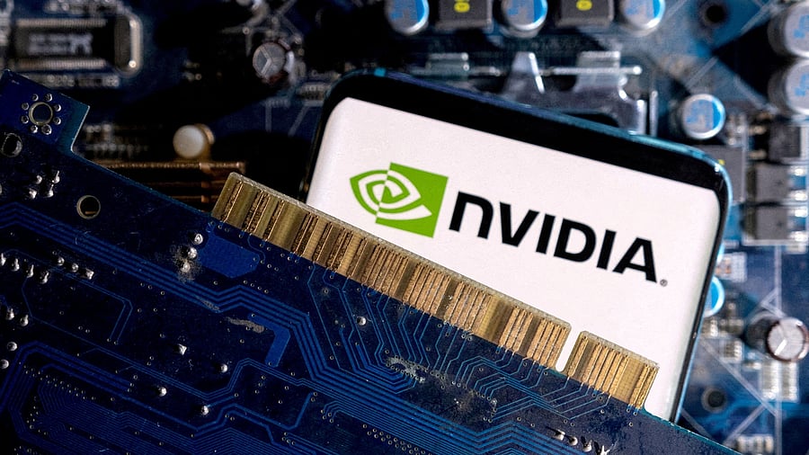 <div class="paragraphs"><p>A smartphone with a displayed Nvidia logo </p></div>