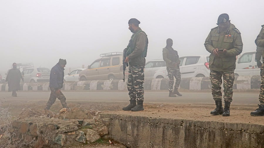<div class="paragraphs"><p>Representative image showing security personnel at a search operation in J&amp;K.</p></div>