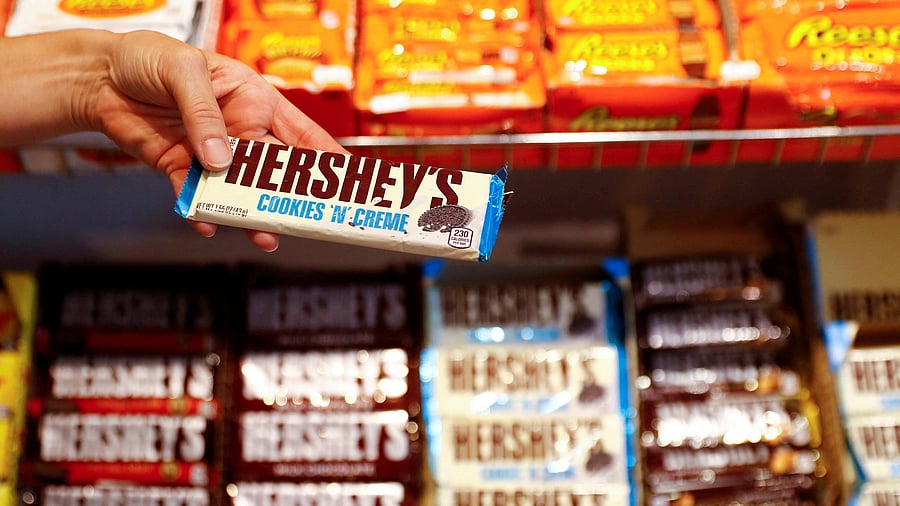 <div class="paragraphs"><p>Hershey's chocolate bar</p></div>