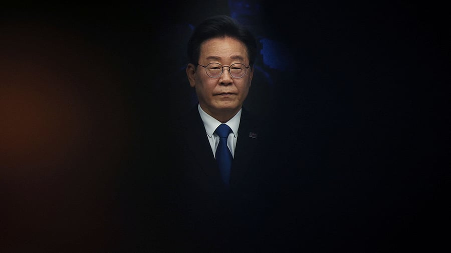 <div class="paragraphs"><p>Lee Jae-myung, leader of the main opposition Democratic Party, attends an event to disband the election camp for the 22nd parliamentary election in Seoul, South Korea, April 11, 2024. </p></div>