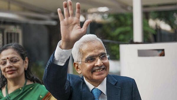 <div class="paragraphs"><p>Outgoing Reserve Bank Of India (RBI) Governor Shaktikanta Das during his farewell at RBI headquarters, in Mumbai, on Tuesday.</p></div>