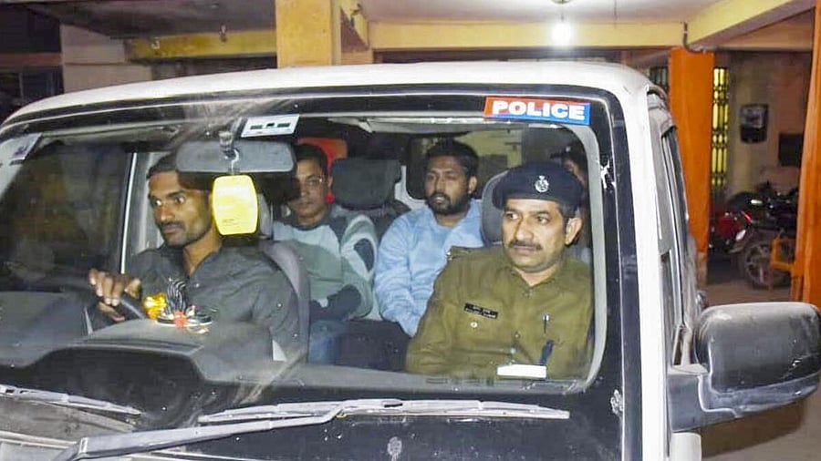 <div class="paragraphs"><p>Tutor and YouTuber Khan Sir being detained after he expressed support to the protesting BPSC aspirants and joined the demonstration near Gardani Bagh, demanding that the BPSC chairman issue a statement ruling out the use of the 'normalisation process' for the BPSC Preliminary Examination scheduled for December 13 and extend the examination date, in Patna, Friday, Dec. 6, 2024.</p></div>