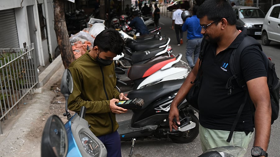 <div class="paragraphs"><p>Paid parking on MG Road. </p></div>