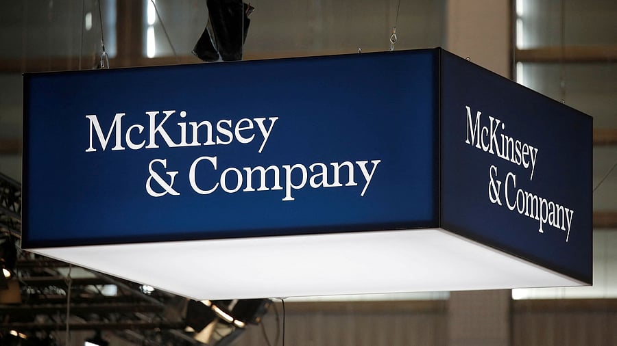 <div class="paragraphs"><p>The logo of consulting firm McKinsey and Company </p></div>