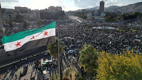<div class="paragraphs"><p>A drone view shows Damascus city, after fighters of the ruling Syrian body ousted Syria's Bashar al-Assad, Syria. </p></div>