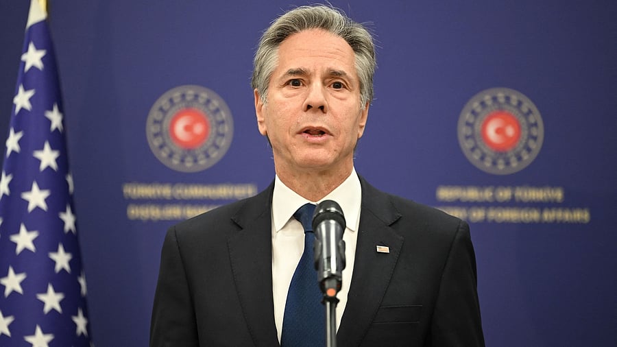 <div class="paragraphs"><p>US Secretary of State Antony Blinken speaks during a joint press conference with the Turkish Foreign Minister at the Ministry headquarters in the Turkish capital Ankara on December 13, 2024. </p></div>