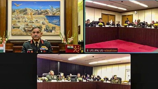 <div class="paragraphs"><p>Army Chief General Upendra Dwivedi attends the 2nd Land Forces Summit 2024 virtually.</p></div>