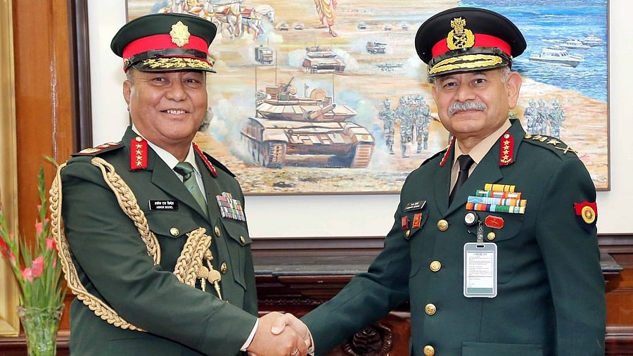 <div class="paragraphs"><p>Nepal Army Chief General Ashok Raj Sigdel (L).</p></div>