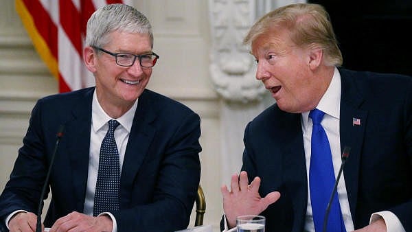 <div class="paragraphs"><p>File photo of&nbsp;Tim Cook  with Donald Trump.</p></div>