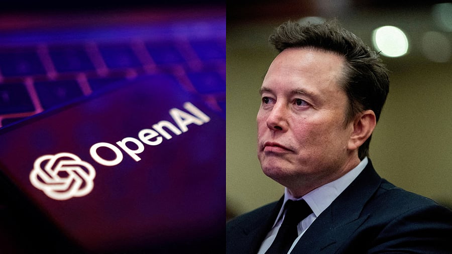 <div class="paragraphs"><p>Collage showing the OpenAI logo and Tesla CEO and X owner Elon Musk (R).</p></div>
