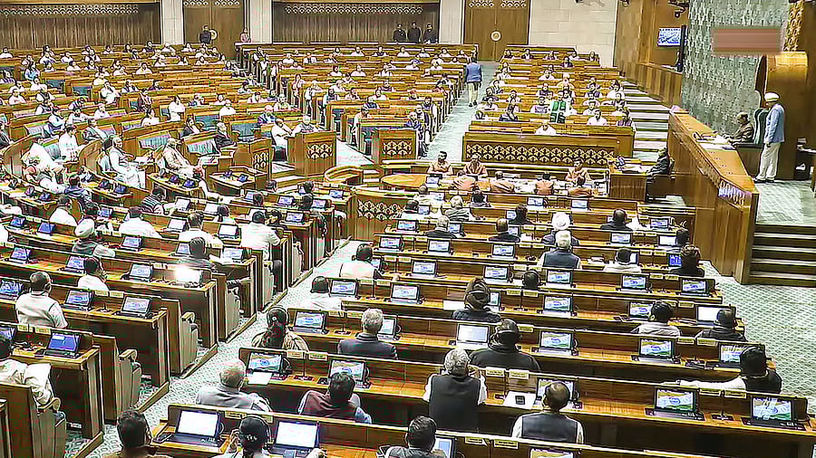 <div class="paragraphs"><p>Lok Sabha in session during the Winter session of Parliament, in New Delhi, Saturday, Dec. 14, 2024.</p></div>