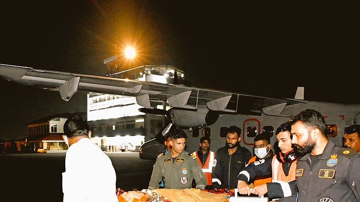 <div class="paragraphs"><p> A 61-year-old patient in critical condition was airlifted from Agatti Island in Lakshadweep in the early hours of Sunday, despite challenging weather conditions, a Defence spokesman said here.</p></div>