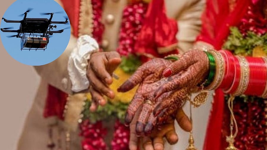 <div class="paragraphs"><p>Flying drones over wedding guests, capturing mesmerizing aerial shots and even delivering garlands to the couple have made work a favourite among locals.</p></div>
