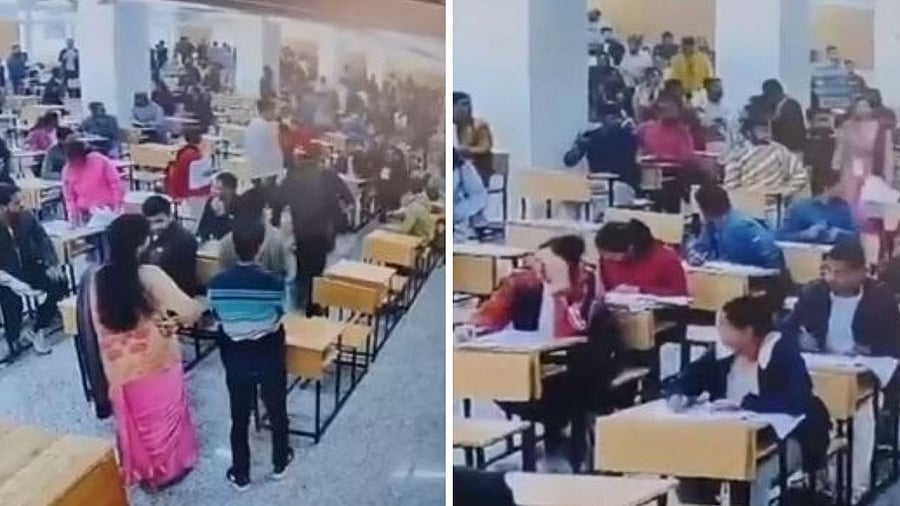 <div class="paragraphs"><p>Screengrabs of chaotic scenes at BPSC exam centre&nbsp;</p></div>