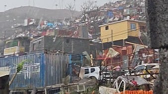 <div class="paragraphs"><p>A view shows damage caused by the Cyclone Chido, in Kaweni, Mayotte, France in this screengrab from a social media video, obtained by Reuters on December 14, 2024.</p></div>