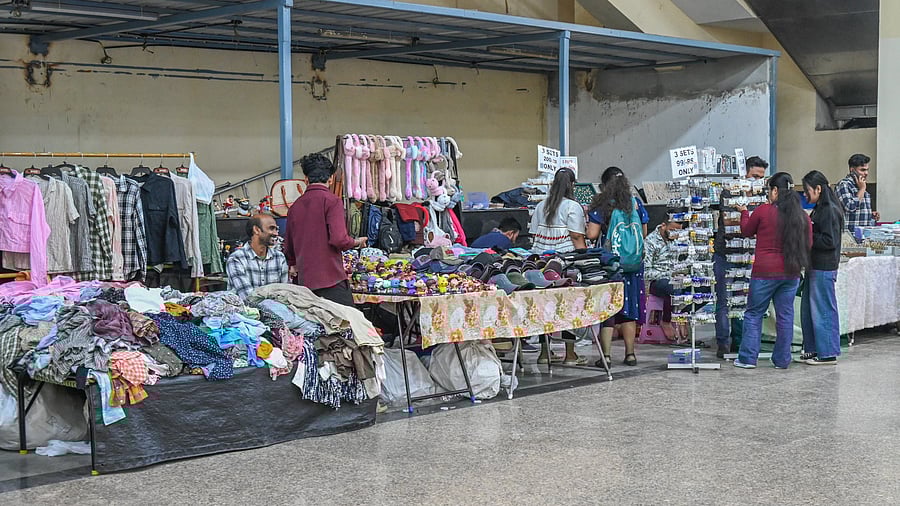 <div class="paragraphs"><p>Some of the evicted street vendors have resumed their businesses at the MG Road metro station, operating from Friday to Sunday. </p></div>