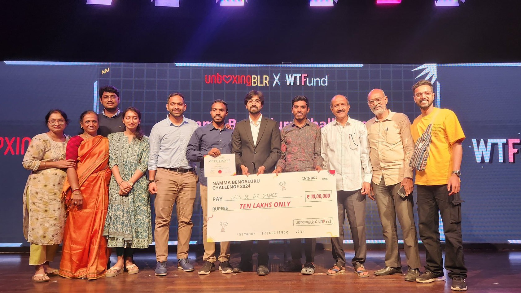 <div class="paragraphs"><p>Winners of the Namma Bengaluru Challenge.</p></div>