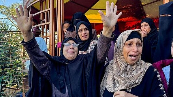 <div class="paragraphs"><p>Mourners react during the funeral of Palestinians killed in Israeli strikes, amid the Israel-Hamas conflict, at Nasser hospital in Khan Younis in the southern Gaza Strip December 16, 2024.</p></div>