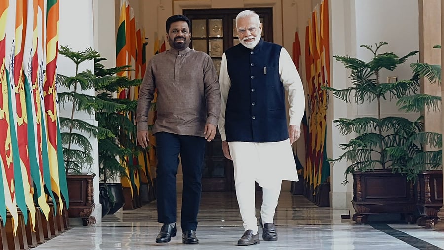 <div class="paragraphs"><p>Prime Minister Narendra Modi with Sri Lankan President Anura Kumara Disanayaka.</p></div>