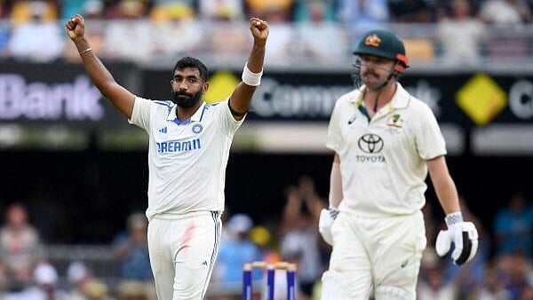 <div class="paragraphs"><p>Third Test - Australia v India - Brisbane Cricket Ground, Brisbane, Australia - December 15, 2024 India's Jasprit Bumrah celebrates after taking the wicket of Australia's Travis Head.</p></div>