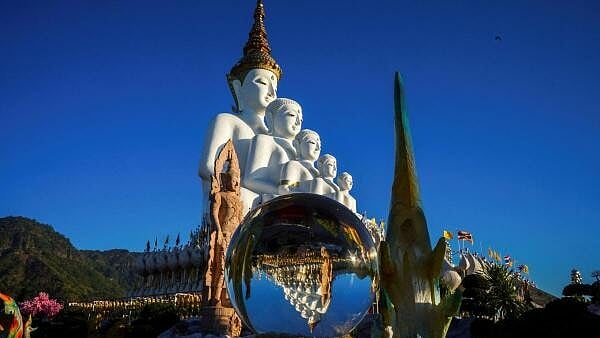 <div class="paragraphs"><p>The big Buddha statues are seen at Wat Phra That Pha Sorn Kaew temple, Khao Kho district, Phetchabun province, Thailand.</p></div>