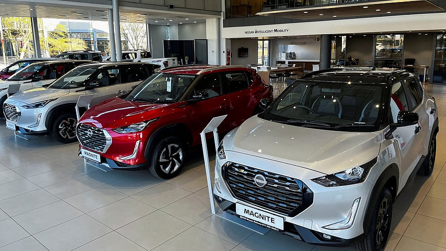 <div class="paragraphs"><p>Representative image of cars on display at a showroom.&nbsp;</p></div>