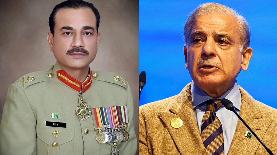 <div class="paragraphs"><p>Pakistan Chief of Army Staff General Asim Munir (L); PM Shehbaz Sharif. </p></div>