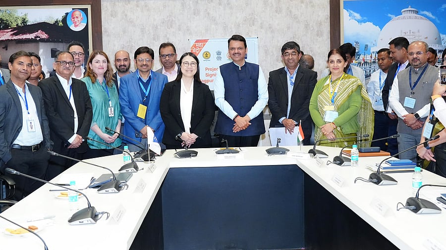 <div class="paragraphs"><p>Asian Development Bank with Maharashtra CM Devendra Fadnavis.</p></div>