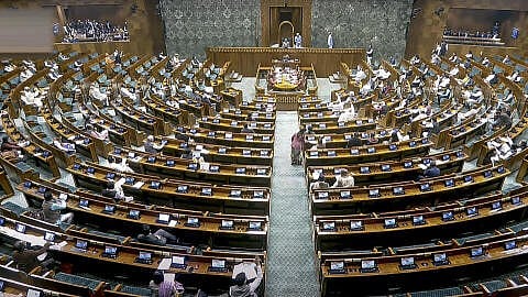 <div class="paragraphs"><p>View of the Lok Sabha during ongoing Winter session of Parliament.</p></div>