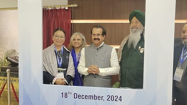 <div class="paragraphs"><p>George Kurian at the the 'Minorities Day' event  as a Chief Guest   in New Delhi on December 18th 2024.</p></div>