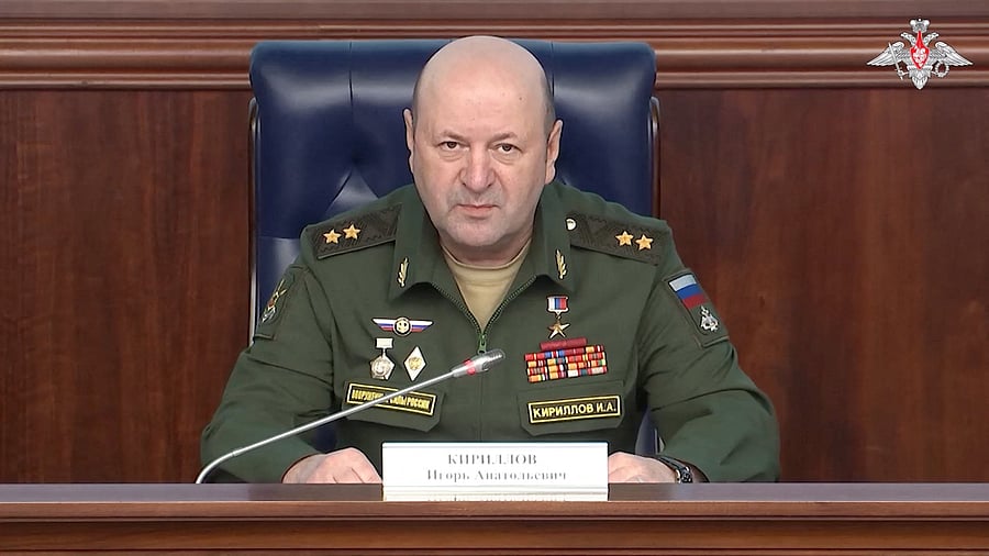 <div class="paragraphs"><p>Lieutenant General Igor Kirillov, chief of Russia's Nuclear, Biological and Chemical Protection Troops.</p></div>
