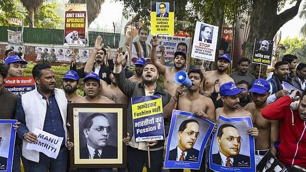 <div class="paragraphs"><p>Indian Youth Congress members protest against Union Home Minister Amit Shah's remarks on BR Ambedkar. Representative image.</p></div>