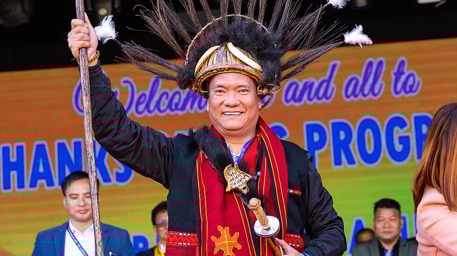 <div class="paragraphs"><p>Arunachal Pradesh CM Pema Khandu in Upper Siang on Thursday, December 19 </p></div>